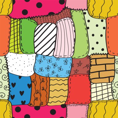 Quilt seamless wallpaper clipart