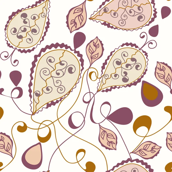 Paisley motif sans couture orné — Image vectorielle