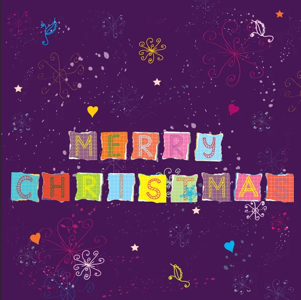Christmas background for greeting card — Stock Vector
