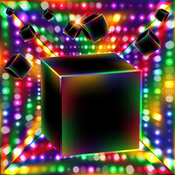 Absztrakt cube art vektor háttér. — Stock Vector