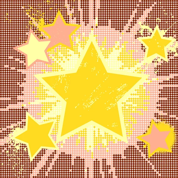 Grunge fond d'étoile . — Image vectorielle