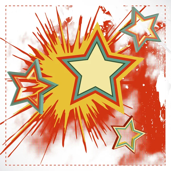 Fond vectoriel de l'étoile d'explosion . — Image vectorielle