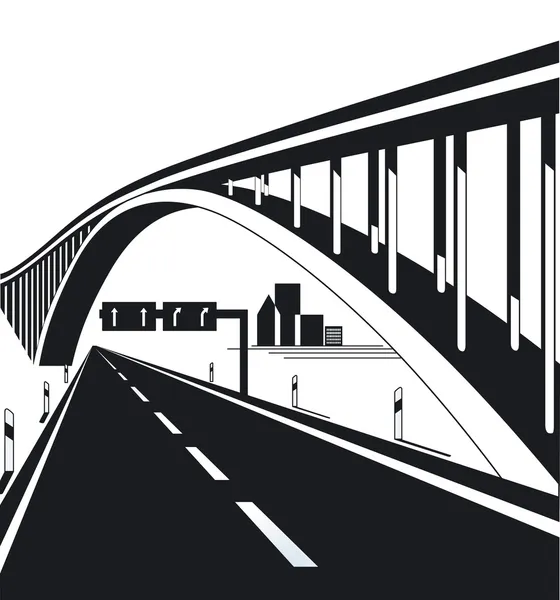 Ponte rodoviária — Vetor de Stock