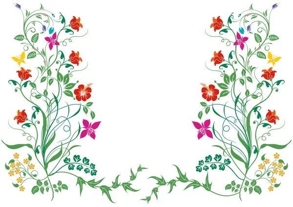 Blommor och växter — Stock vektor