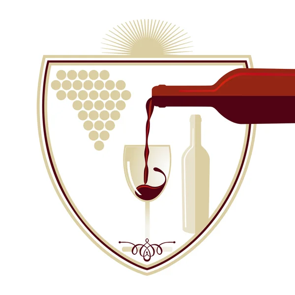Vin - signe — Image vectorielle