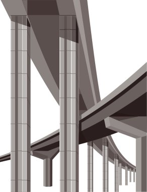 Highway bridges clipart