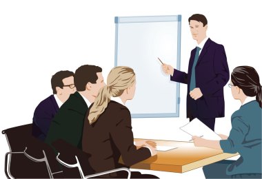 Lecture and training clipart