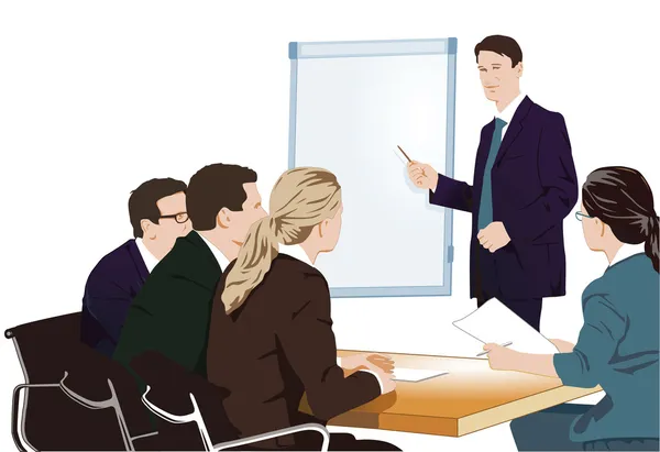 Lecture and training — Stock Vector