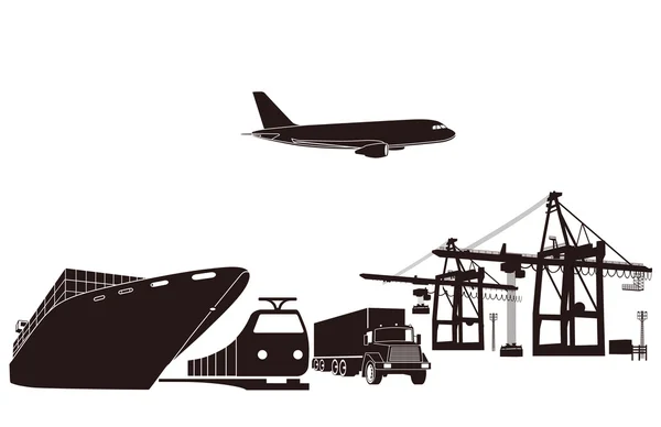 Transport et chargement — Image vectorielle