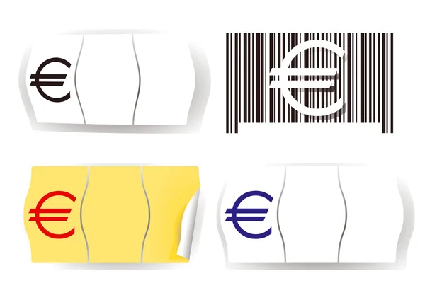 Цінник євро — стоковий вектор