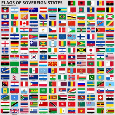 Flags of Sovereign States clipart