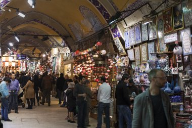 shopping in the Grand Bazaar, Istanbul clipart