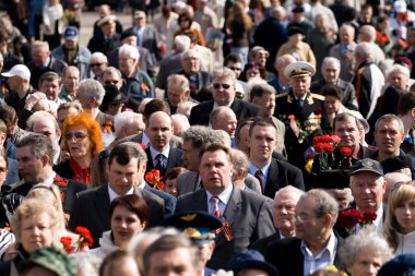 Celebration of Victory Day (Eastern Europe) in Riga clipart