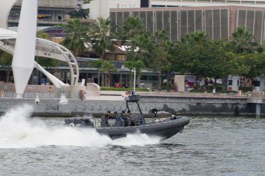 Rehearsal of the Singapore National Day Parade clipart