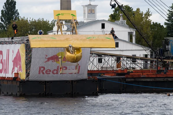 Flugtag competition in Riga — Stock Photo, Image