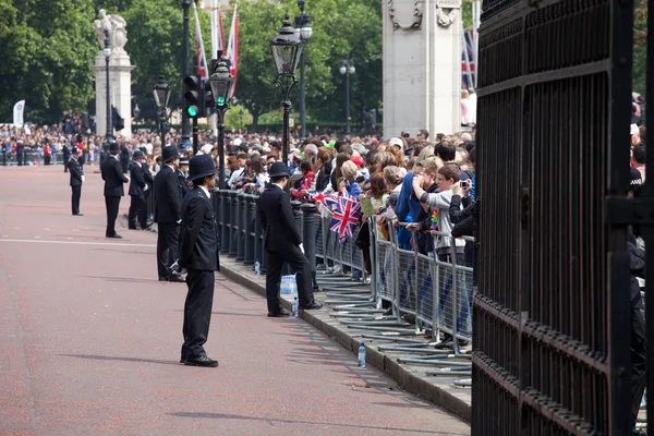 런던에서 관객의 군중 — 스톡 사진