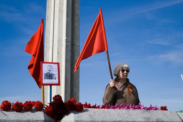 Celebration of Victory Day (Eastern Europe) in Riga — Stock Photo, Image