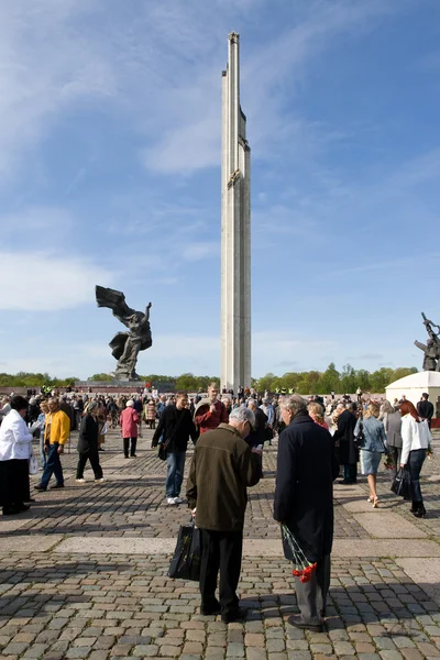 Obchody dnia zwycięstwa (Europa Wschodnia) w Rydze — Zdjęcie stockowe