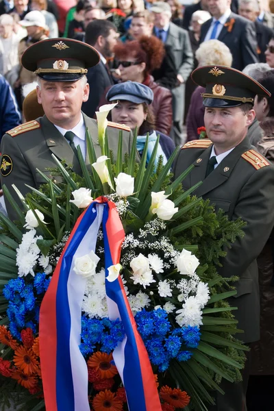 Εορτασμός της ημέρας της νίκης (Ανατολική Ευρώπη) στη Ρίγα — Φωτογραφία Αρχείου