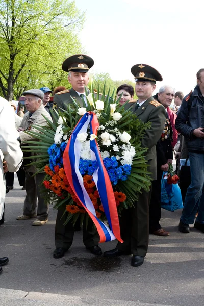 Celebrazione del giorno della vittoria (Europa orientale) a Riga — Foto Stock