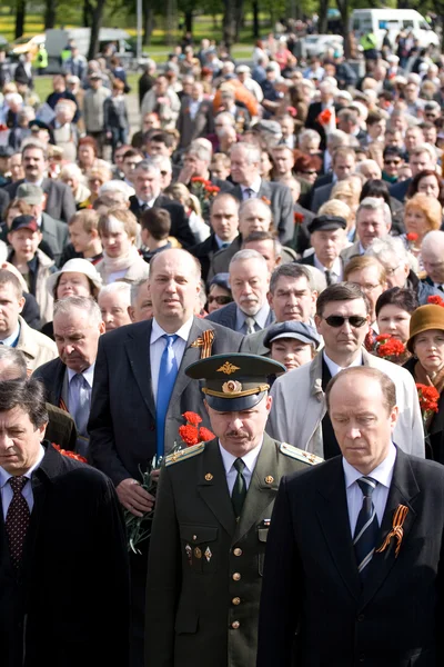 Firandet av Victory Day (Östeuropa) i Riga — Stockfoto