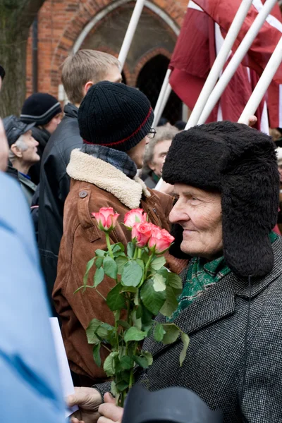 拉脱维亚党卫军的股的纪念活动 — 图库照片