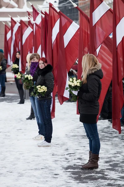 Conmemoración de la letona waffen ss unidad o legionarios —  Fotos de Stock