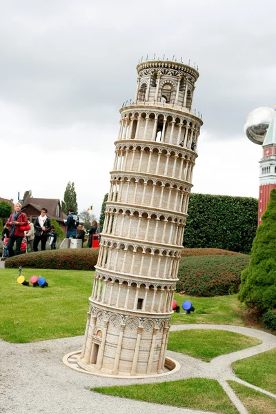 Pisa tower in Mini Europe park — Stock Photo, Image