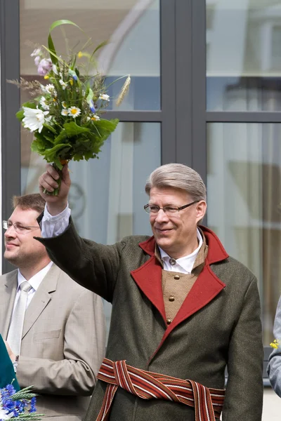 President van Letland valdis zatlers — Stockfoto
