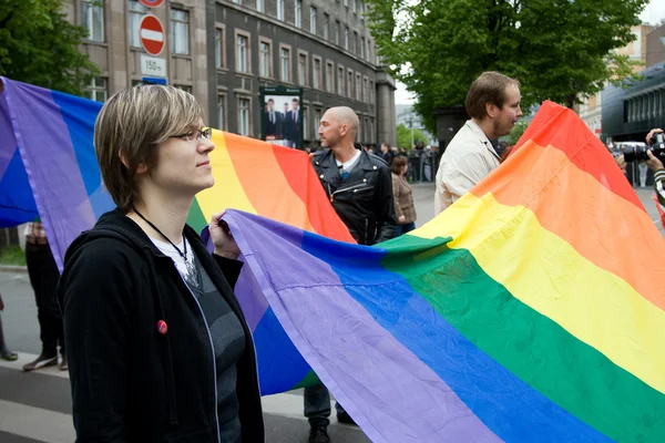 Orgulho gay de Riga — Fotografia de Stock