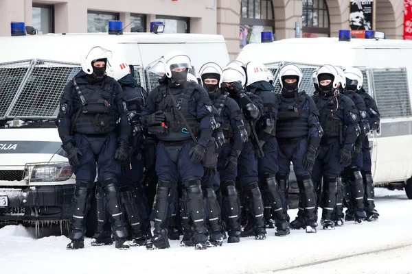 Policía antidisturbios —  Fotos de Stock