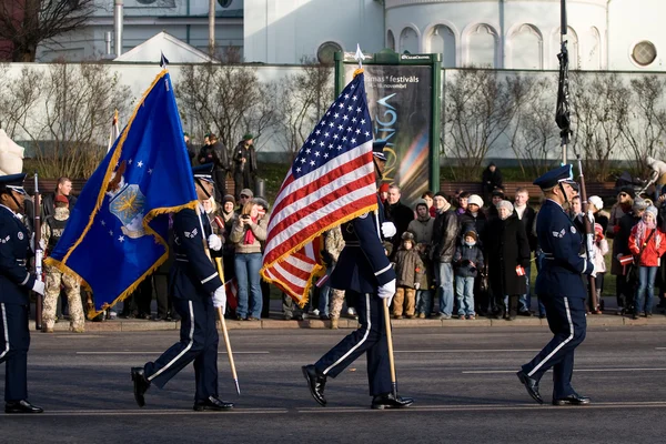 США цвет гвардии на параде — стоковое фото