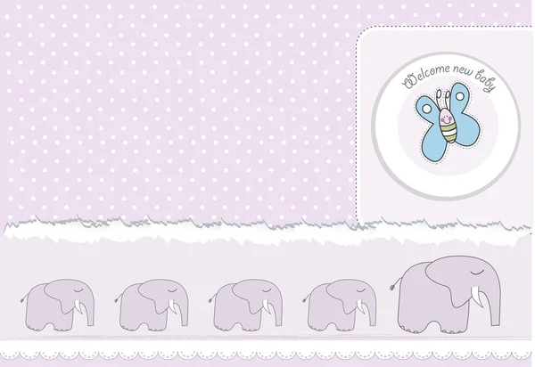 Kartkę z życzeniami z słonie — Zdjęcie stockowe