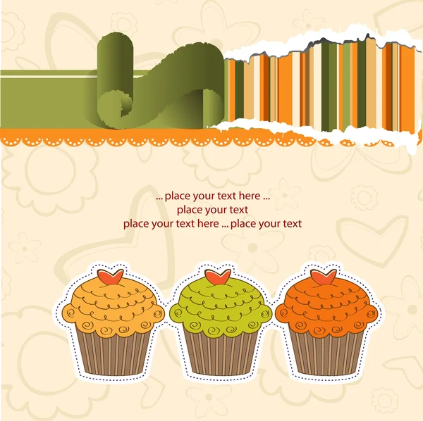 Buon compleanno cupcakes — Foto Stock