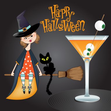 Halloween cadı arka plan