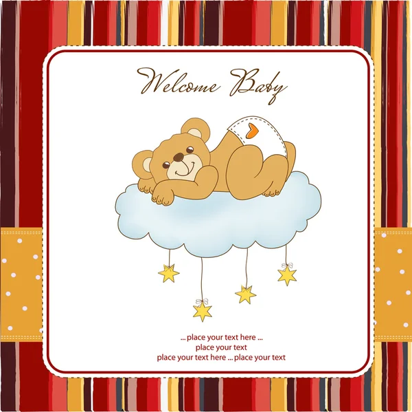 Νέα μωρό ντους κάρτα με χάλασε αρκουδάκι — Φωτογραφία Αρχείου