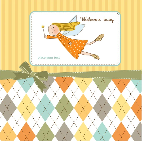 Card with little fairy — Stock Photo, Image