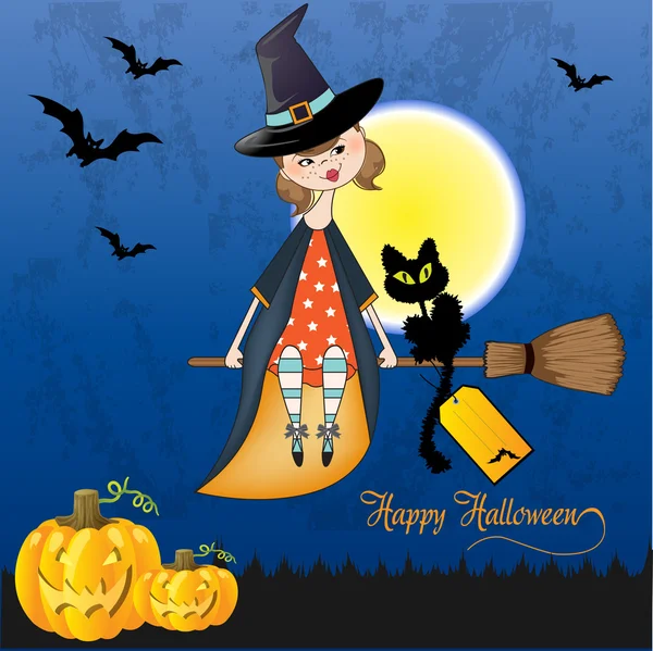 Halloween czarownica tło — Zdjęcie stockowe