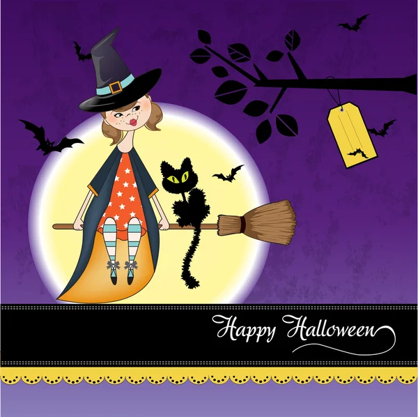 Halloween čarodějnice pozadí — Stock fotografie