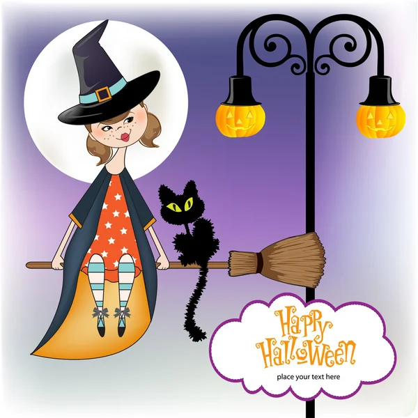 Halloween cadı arka plan — Stok fotoğraf