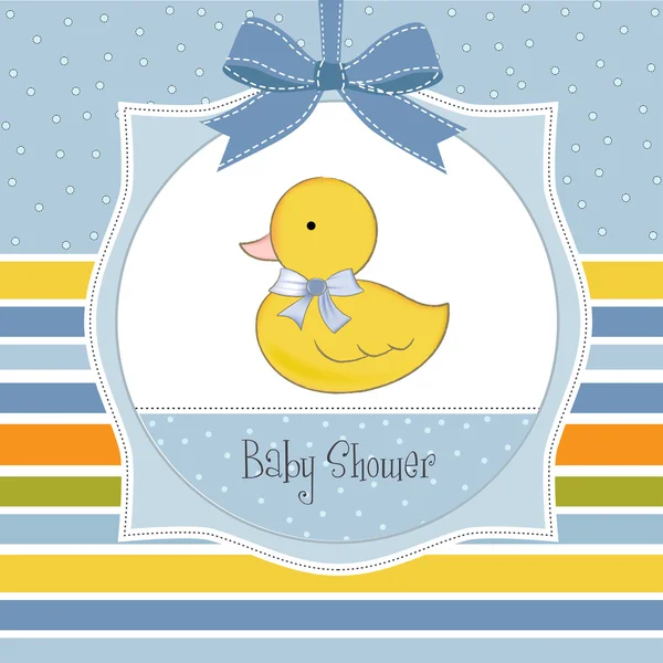Babydusche Einladung mit Ente — Stockfoto