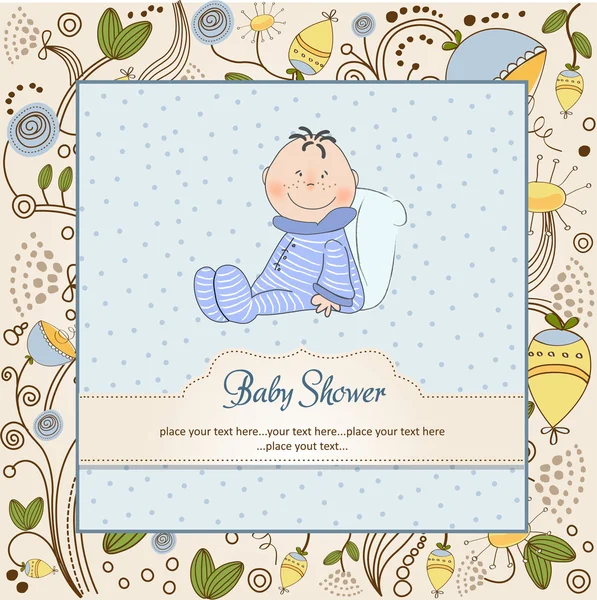 Yeni bebek duyuru kartı — Stok fotoğraf