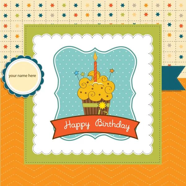 Happy Birthday cupcake — Stock Photo, Image