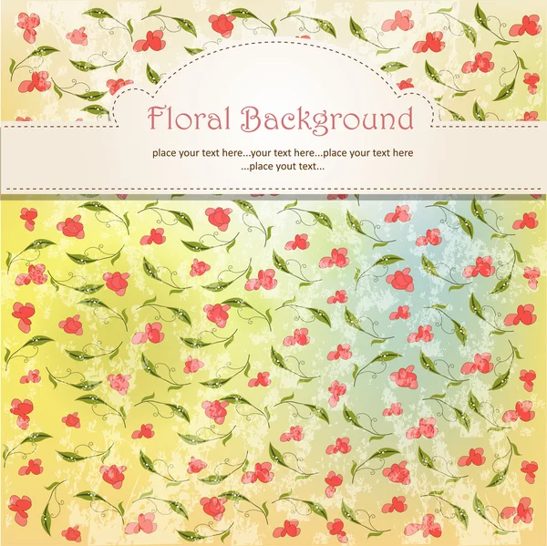 Fundo floral vintage — Fotografia de Stock