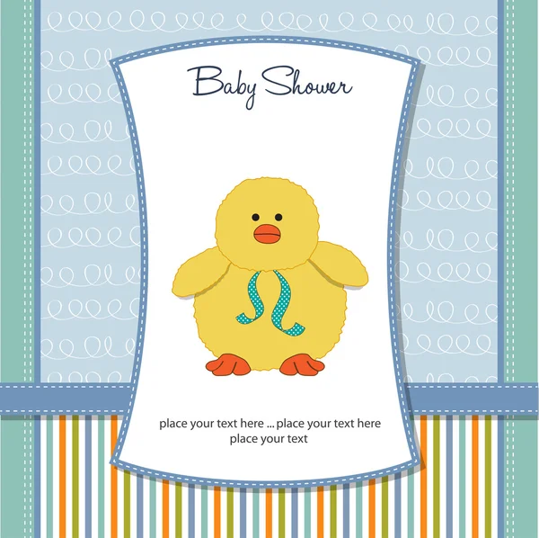 Karta prysznicowa dla dziecka — Zdjęcie stockowe
