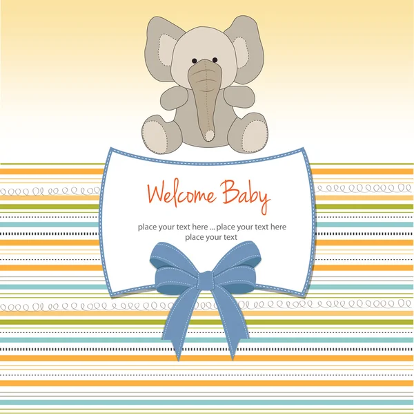 Novo bebê chegou cartão — Fotografia de Stock