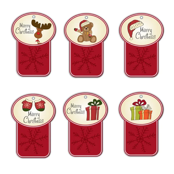 Christmas labels set — Stock Photo, Image
