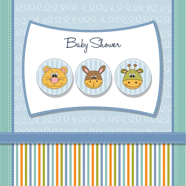 Cartão de chuveiro do bebê — Fotografia de Stock