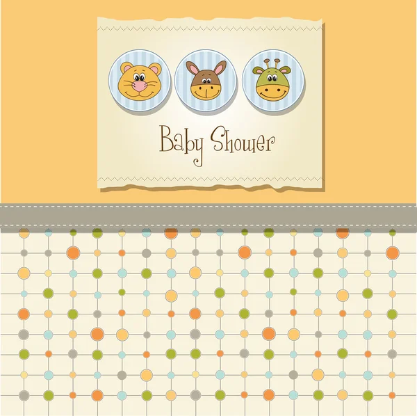 Baby shower kort — Stockfoto