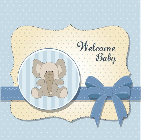 Novo cartão de bebê — Fotografia de Stock